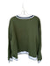 Parke Size XXL Green & Navy Cotton Long Sleeve Logo Fuzzy Athletic Sweatshirt Green & Navy / XXL