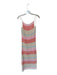 Rachel Zoe Size S Cream & Multi Cotton Spaghetti Strap Chevron Knit Maxi Dress Cream & Multi / S