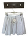 Zara Size M White Cotton Side Zip Mini Skirt White / M