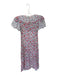 Loveshackfancy Size 0 White & Red Cotton Short Balloon Sleeve Flowers Slip Dress White & Red / 0