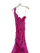 Asos Size 6 Magenta Polyester One Shoulder Ruffles Raw Hem Gown Magenta / 6