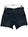 Agolde Size 27 Black Organic Cotton High Waist Button Fly Cut Off Denim Shorts Black / 27