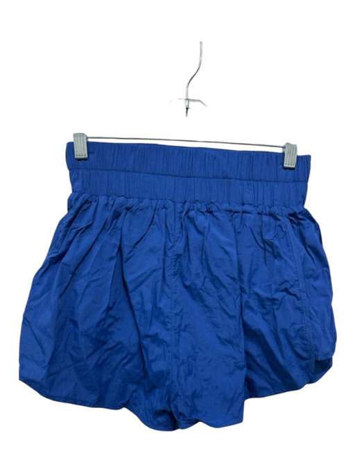 Daily Drills Size S Blue Nylon Wide Waist Band Logo High Rise Shorts Blue / S