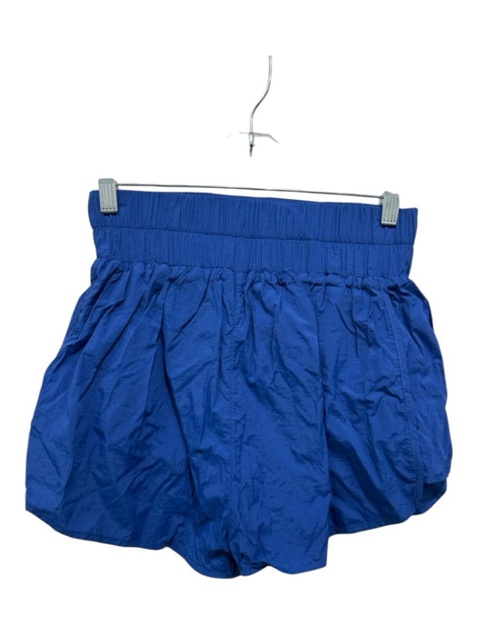Daily Drills Size S Blue Nylon Wide Waist Band Logo High Rise Shorts Blue / S