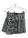 En Saison Size S Black & Cream Polyester Tweed Houndstooth Pleated Skirt Set Black & Cream / S