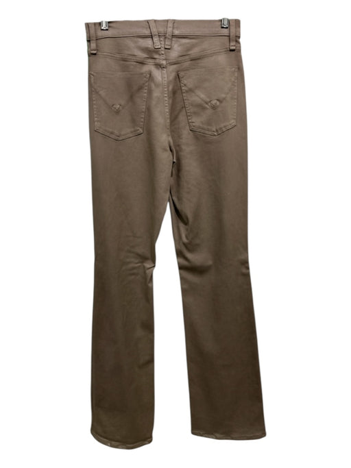 Hudson Size 27 Brown Cotton Blend Coated Button Fly High Rise Bootcut Jeans Brown / 27