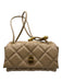Marc Jacobs Beige Leather Quilted Flap Gold Tone Hardware Shoulder Bag Beige