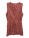 Tillie Size S Cream White & Red Cotton Gingham Sleeveless Button Front Dress Cream White & Red / S