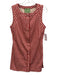 Tillie Size S Cream White & Red Cotton Gingham Sleeveless Button Front Dress Cream White & Red / S