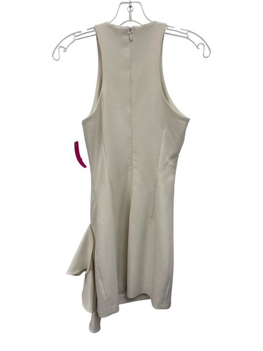 Cinq a Sept Size 0 Cream White Polyester Blend Sleeveless High Neck Dress Cream White / 0