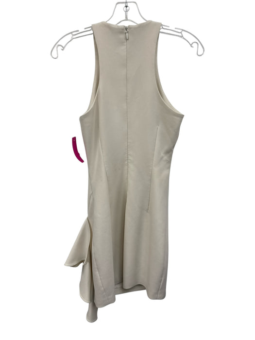 Cinq a Sept Size 0 Cream White Polyester Blend Sleeveless High Neck Dress Cream White / 0