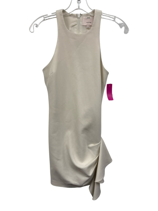 Cinq a Sept Size 0 Cream White Polyester Blend Sleeveless High Neck Dress Cream White / 0