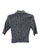 Nation Los Angeles Size S White & Navy Blue Pima Cotton Checked Shirred Top White & Navy Blue / S