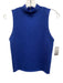 Alice & Olivia Size S Electric Blue Wool Blend Metallic Thread Sleeveless Top Electric Blue / S