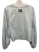 Daily Drills Size XS Light Blue Cotton Long Balloon Sleeve Open Front Top Light Blue / XS