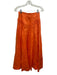 Aje. Size 4 Orange Viscose & Linen Tiered Short Sleeve Crop Yoke Skirt Set Orange / 4
