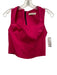 Liviana Conti Size 40/42 Fuchsia Pink & Black Cotton Blend Sleeveless Pant Set Fuchsia Pink & Black / 40/42