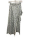 Baybala Size S White & Blue Cotton Floral Wrap Maxi Skirt White & Blue / S