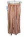 XiRENA Size XS Pink, Cream & Brown Cotton Elastic Waist Vertical Stripes Skirt Pink, Cream & Brown / XS