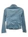 L'agence Size M Sky Blue Cotton & Spandex Denim Collar Fringe hem Jacket Sky Blue / M
