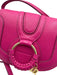 See By Chloe Magenta Pink Leather Gold hardware Magnetic Flap Crossbody Bag Magenta Pink / XS