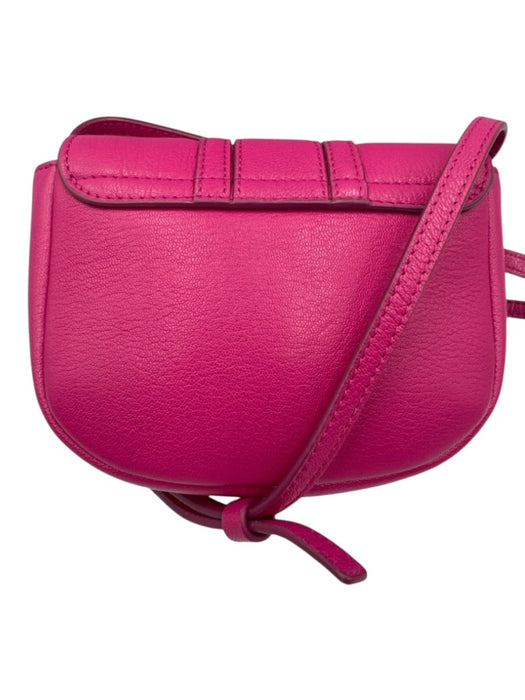 See By Chloe Magenta Pink Leather Gold hardware Magnetic Flap Crossbody Bag Magenta Pink / XS