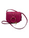 See By Chloe Magenta Pink Leather Gold hardware Magnetic Flap Crossbody Bag Magenta Pink / XS