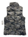Anorak Size S gray & green Nylon Down Fill Camoflage Zip Up Puffer Vest gray & green / S