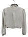 Generation Love Size XS White Polyurethane Pleather Quilted Gold Buttons Jacket White / XS