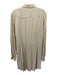 Ralph Lauren Size 14 Beige Viscose Long Sleeve Button Up Collar Below knee Dress Beige / 14