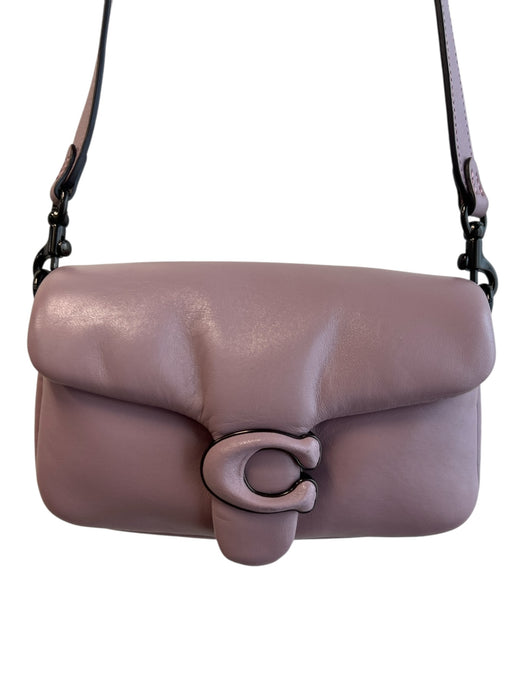 Coach Pink Nappa Leather Pillowed Solid Removable Crossbody Strap Tabby Purse Pink / Mini