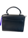Coach Black Pebble Leather Gunmetal Hardware Magnetic Snap Closure Bag Black / S