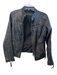 Sanovation Size 40 Black sheep skin Long Sleeve Silver Hardware Zippers Jacket Black / 40