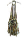 ASOS Design Size 10 Green Viscose & Polyester Halter Neck Open Back Dress Green / 10
