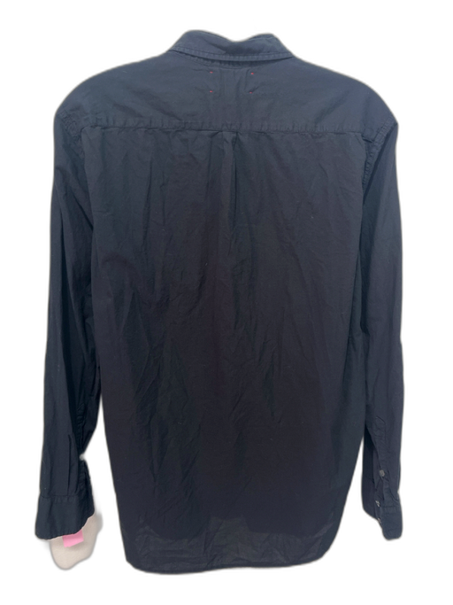 XiRENA Size S Black Cotton Collared Long Sleeve Button Up Top Black / S