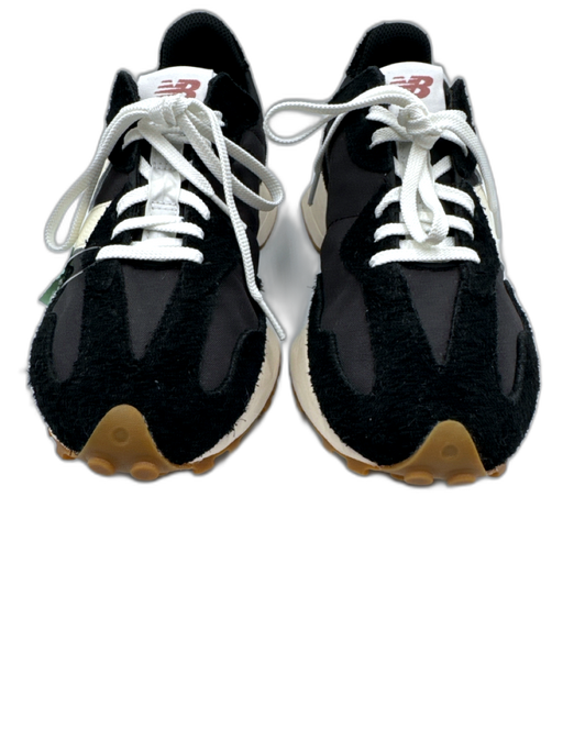 New Balance Shoe Size 10 Black & White Suede & Canvas Pointed Toe Logo Sneakers Black & White / 10