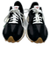 New Balance Shoe Size 10 Black & White Suede & Canvas Pointed Toe Logo Sneakers Black & White / 10