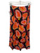Farm Rio Size S Black, Orange & Multi Print Viscose Blend Ruched Front Skirt Black, Orange & Multi Print / S