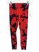 Lululemon Size 6 Orange & Black Synthetic Printed Elastic Waist Leggings Orange & Black / 6