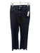 DL1961 Size 28 Black Cotton Blend High Rise Frayed Hem Zip & Button Jeans Black / 28