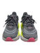 Hoka Shoe Size 10.5 Grey, Green & Multi Synthetic Lace Up Platform Runner Shoes Grey, Green & Multi / 10.5