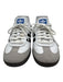 Adidas Shoe Size 8.5 White, Black & Gray Leather Lace Up Rubber Outsole Shoes White, Black & Gray / 8.5