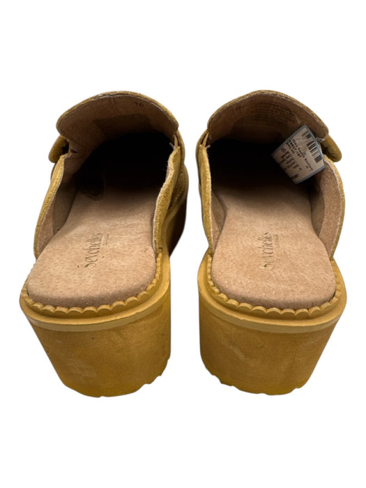 Seychelles Shoe Size 10 Camel Brown Leather Platform Buckle Mules Camel Brown / 10