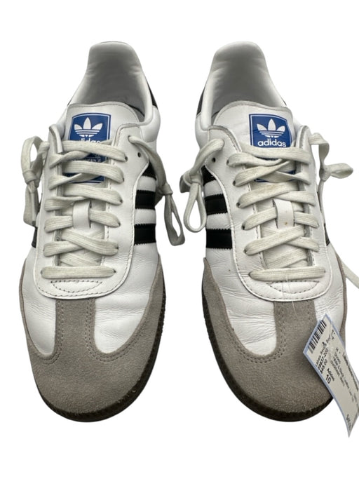 Adidas Shoe Size 10 White & Black Leather Low Top Men's Shoes White & Black / 10