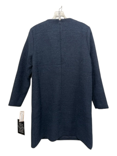 Tuckernuck Size M Blue Polyester Tweed Criss Cross Chain Detail Dress Blue / M