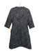 Teri Jon Size 6 Black, White, Multi Tweed Floral Embroidery 3/4 Sleeve Dress Black, White, Multi / 6