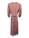 Marea Size Small Pink, Blue, Orange Cotton Long puff sleeve Floral Dress Pink, Blue, Orange / Small