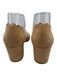 Chloe Shoe Size 38.5 Tan Beige Leather Suede Scalloped Block Heel Pumps Tan Beige / 38.5