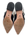 Christian Dior Shoe Size 38D Black & White Leather & Textile Pointed Toe Flats Black & White / 38D