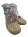 Dear Frances Shoe Size 38.5 Beige Patent Leather Round Toe Ankle Wrap Pumps Beige / 38.5